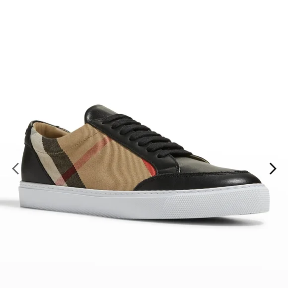 NWB Burberry Salmond Check Sneaker - Picture 1 of 6